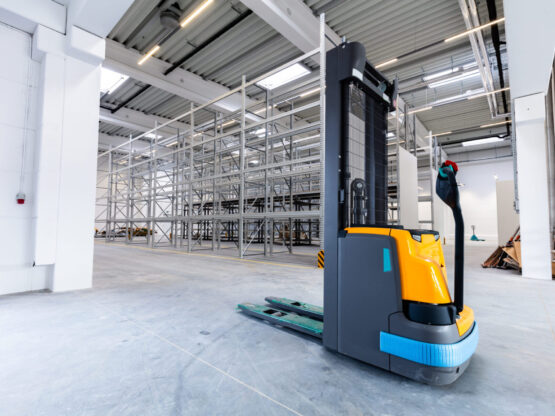 Pallet jack in new warehouse